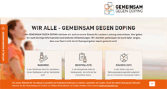 Desktop Screenshot of gemeinsam-gegen-doping.de